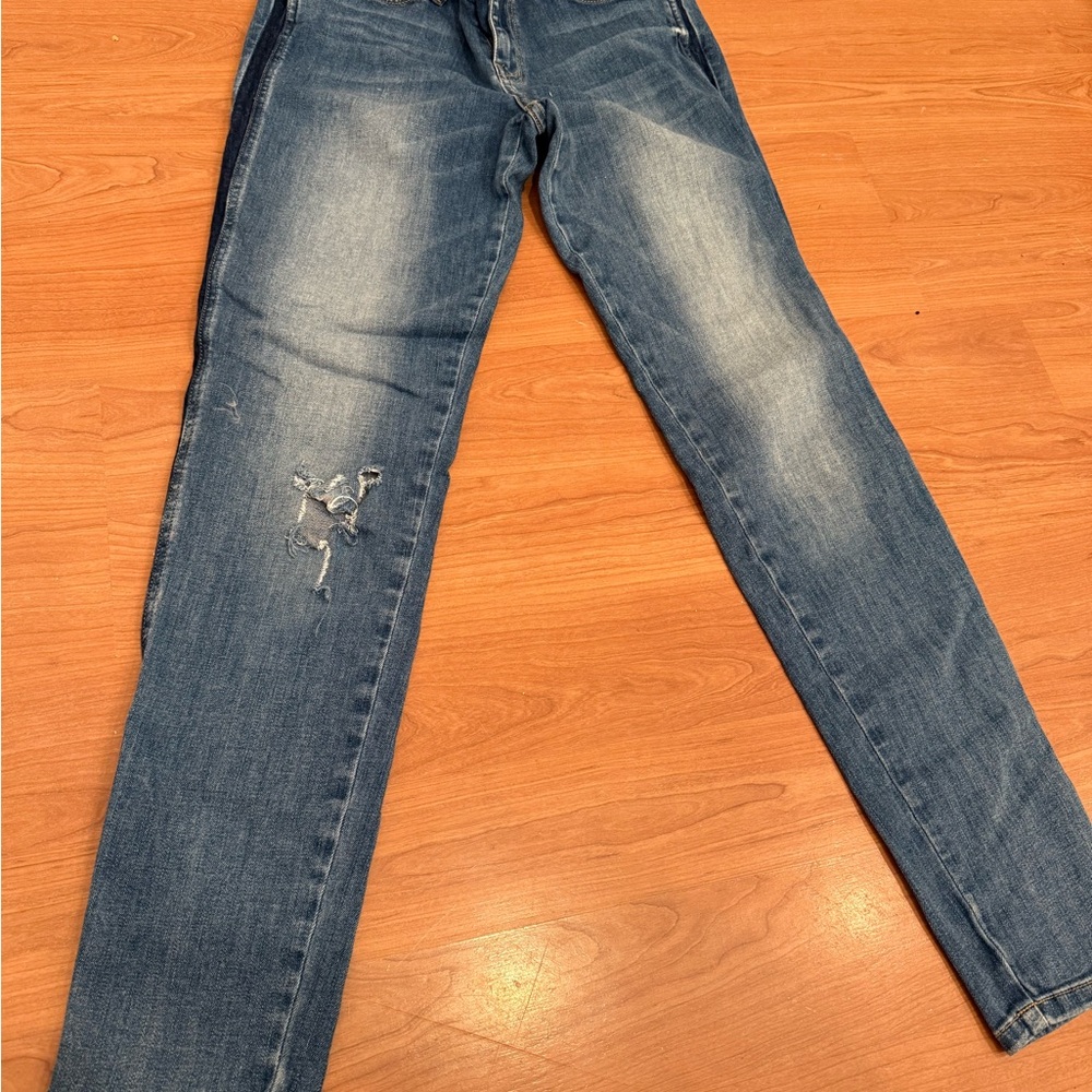 Classic Blue Distressed Jeans
